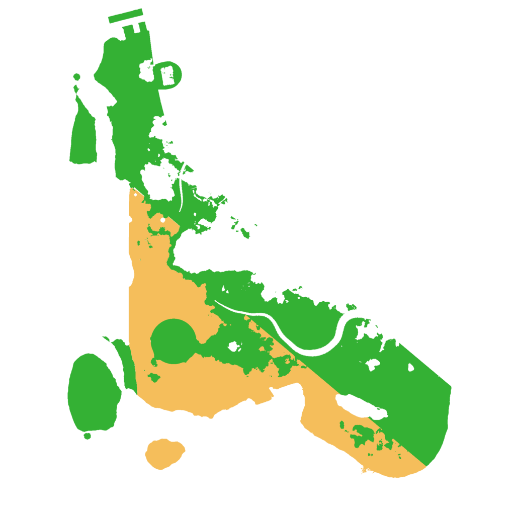 Biome Rust Map: Procedural Map, Size: 3000, Seed: 1395870