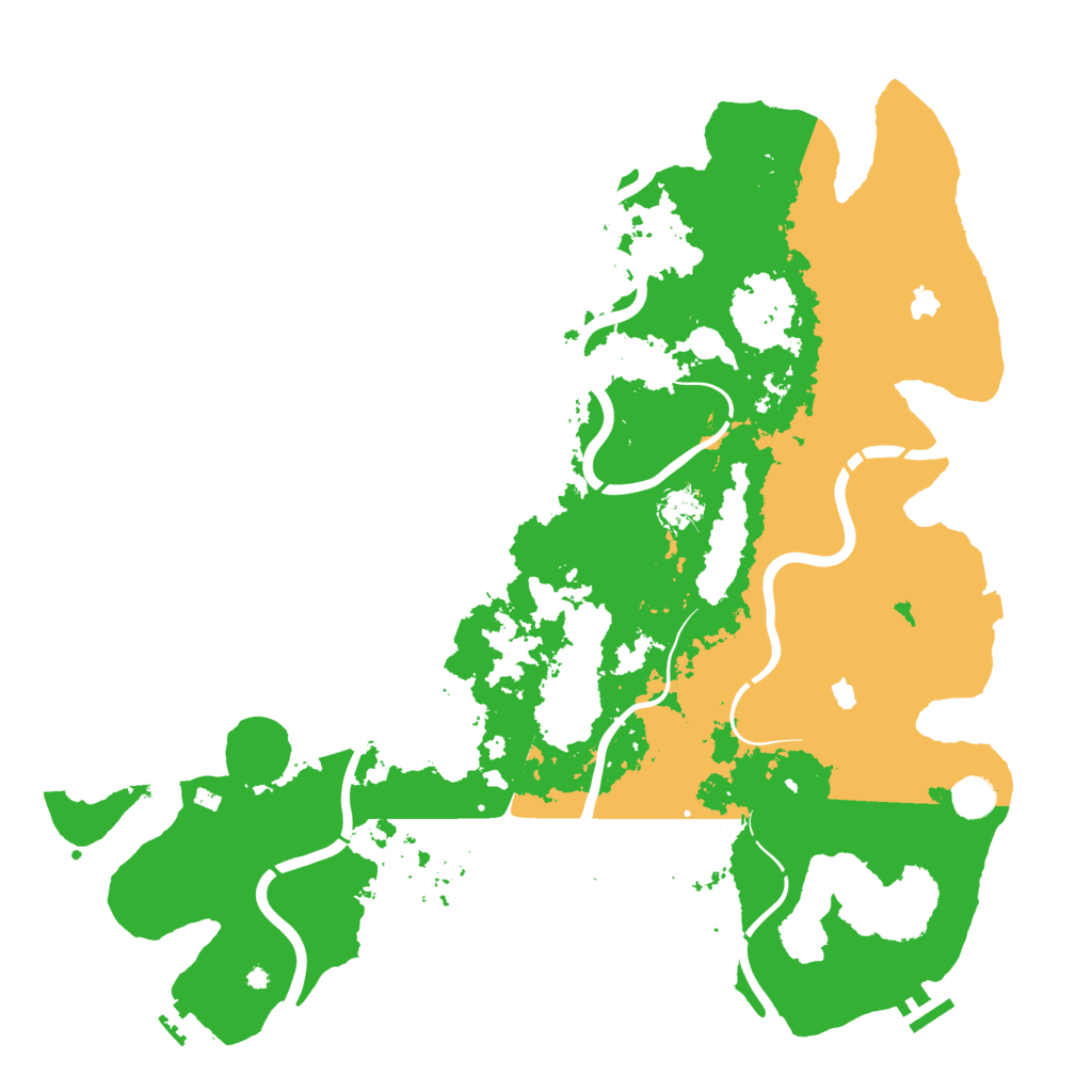 Biome Rust Map: Procedural Map, Size: 4500, Seed: 12488