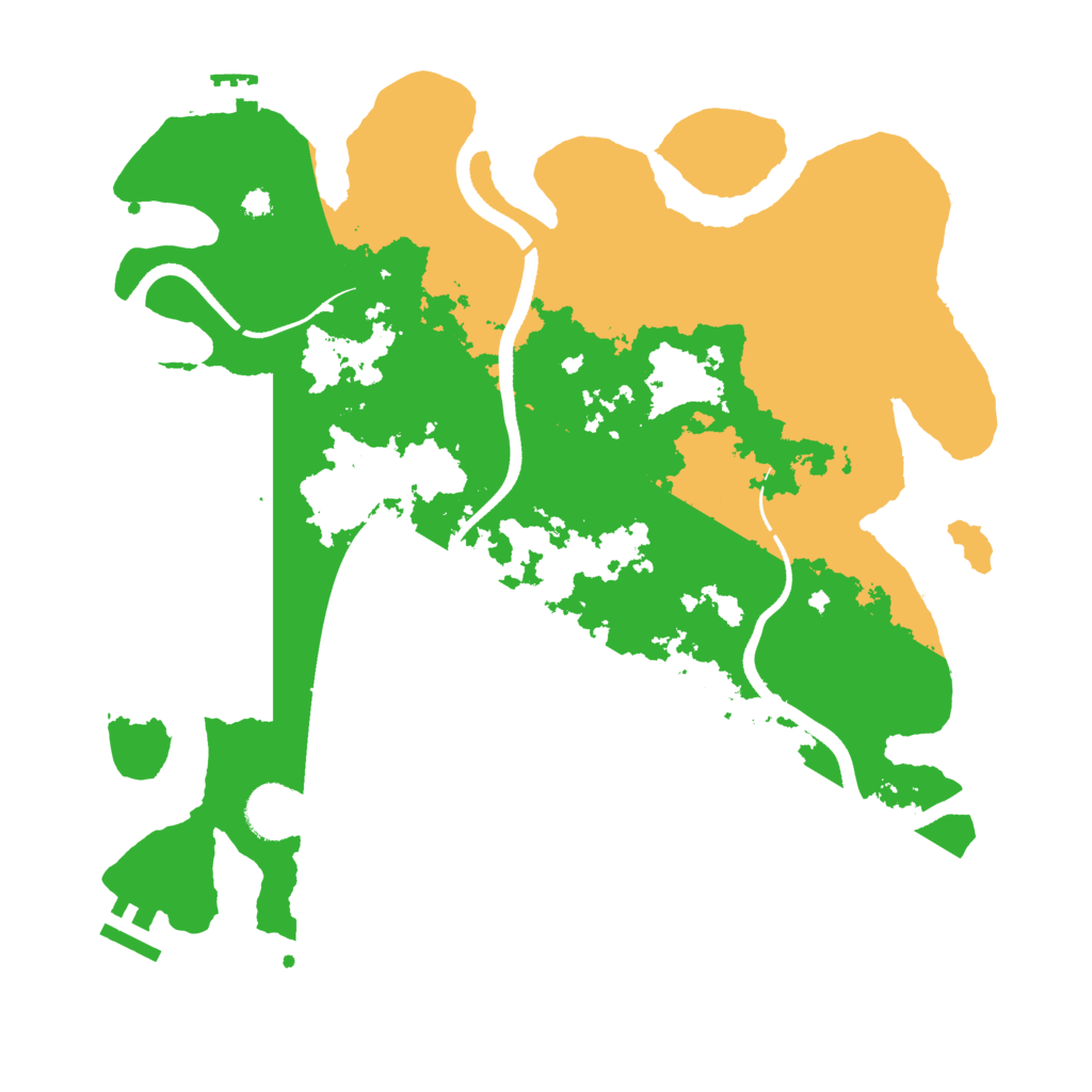 Biome Rust Map: Procedural Map, Size: 3500, Seed: 522243149