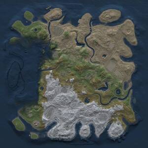 Thumbnail Rust Map: Procedural Map, Size: 4250, Seed: 792620533, 17 Monuments