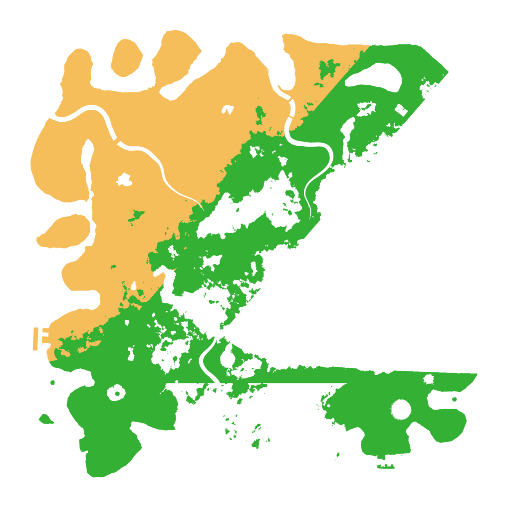Biome Rust Map: Procedural Map, Size: 4500, Seed: 1340523403