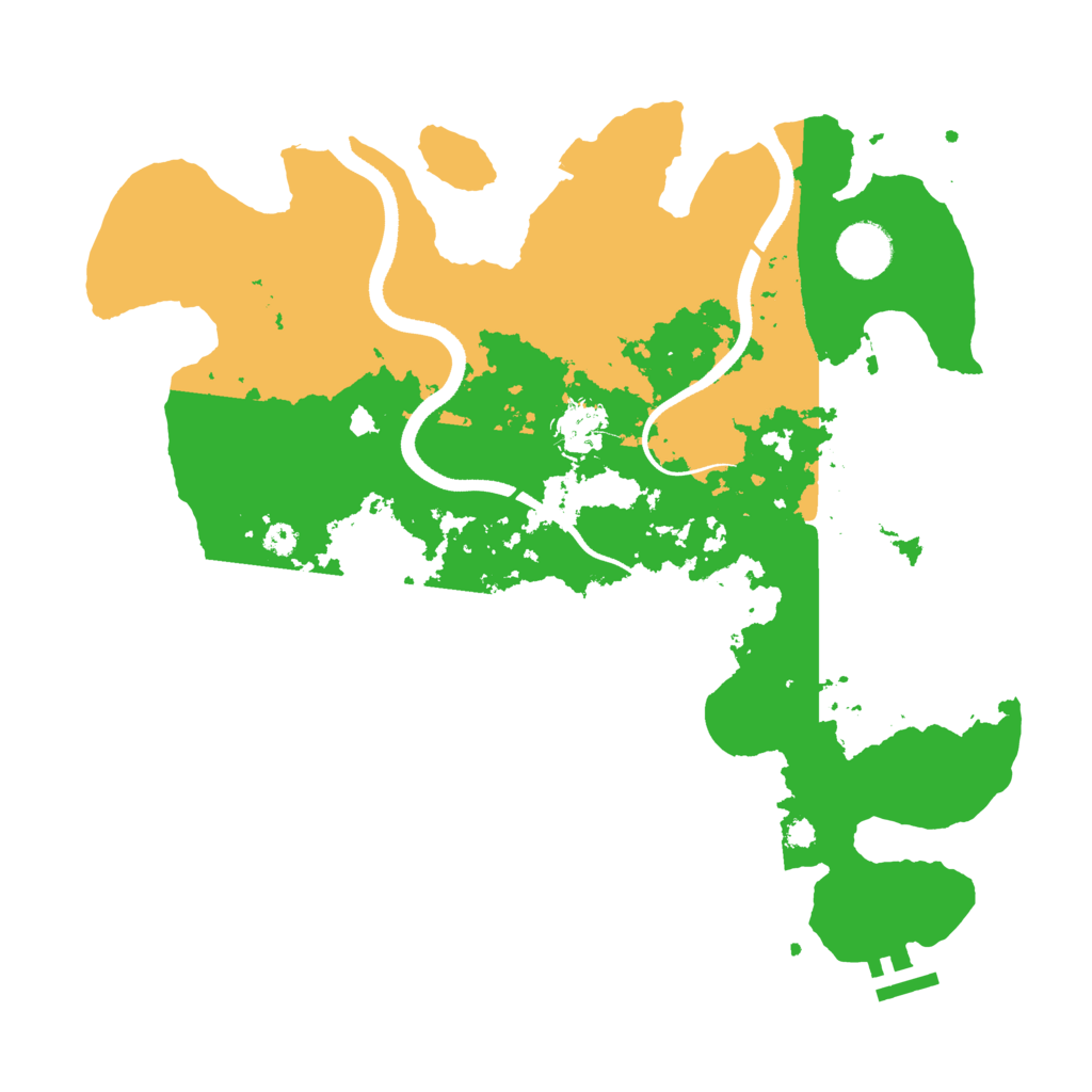 Biome Rust Map: Procedural Map, Size: 3500, Seed: 480682282