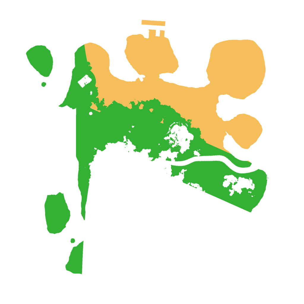 Biome Rust Map: Procedural Map, Size: 2600, Seed: 41808