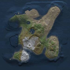 Thumbnail Rust Map: Procedural Map, Size: 2000, Seed: 1650183428, 5 Monuments