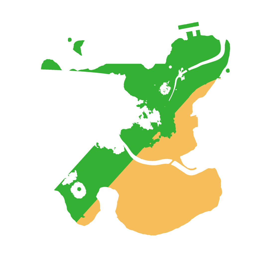 Biome Rust Map: Procedural Map, Size: 2500, Seed: 180276719