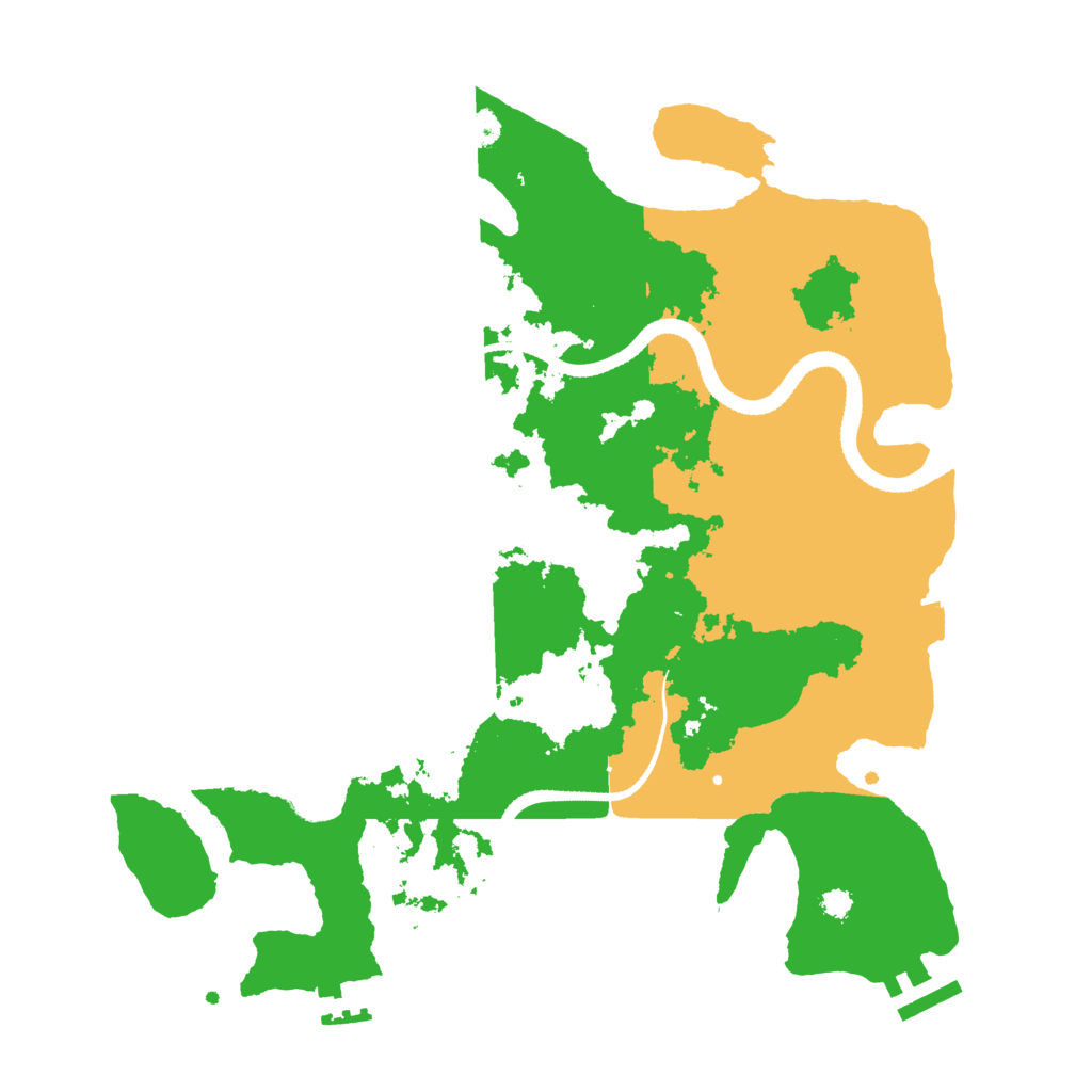 Biome Rust Map: Procedural Map, Size: 3300, Seed: 2065352871