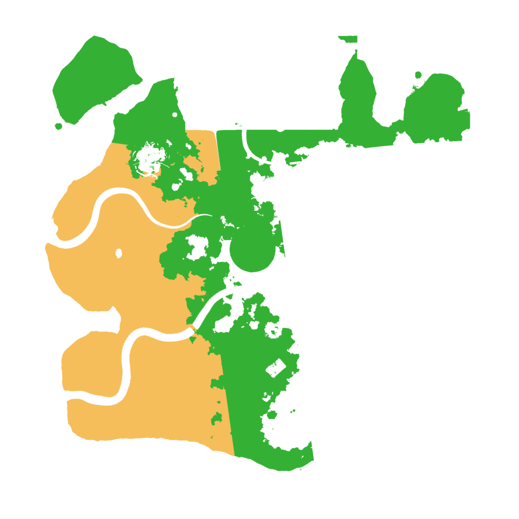 Biome Rust Map: Procedural Map, Size: 3000, Seed: 75616