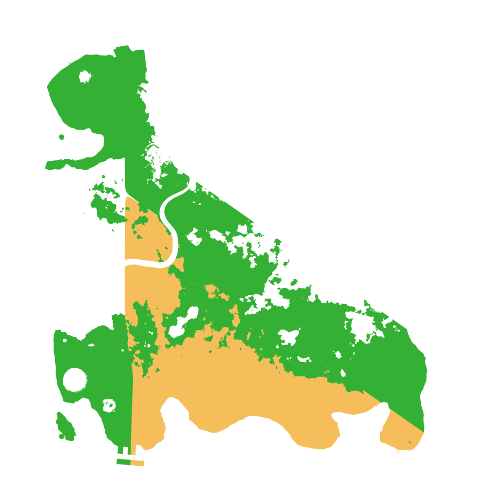 Biome Rust Map: Procedural Map, Size: 3700, Seed: 743811282
