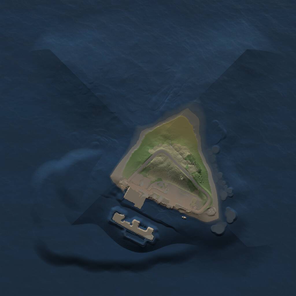 Rust Map: Procedural Map, Size: 1000, Seed: 488530438, 2 Monuments