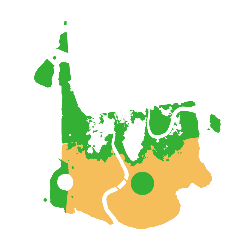 Biome Rust Map: Procedural Map, Size: 2800, Seed: 538380345
