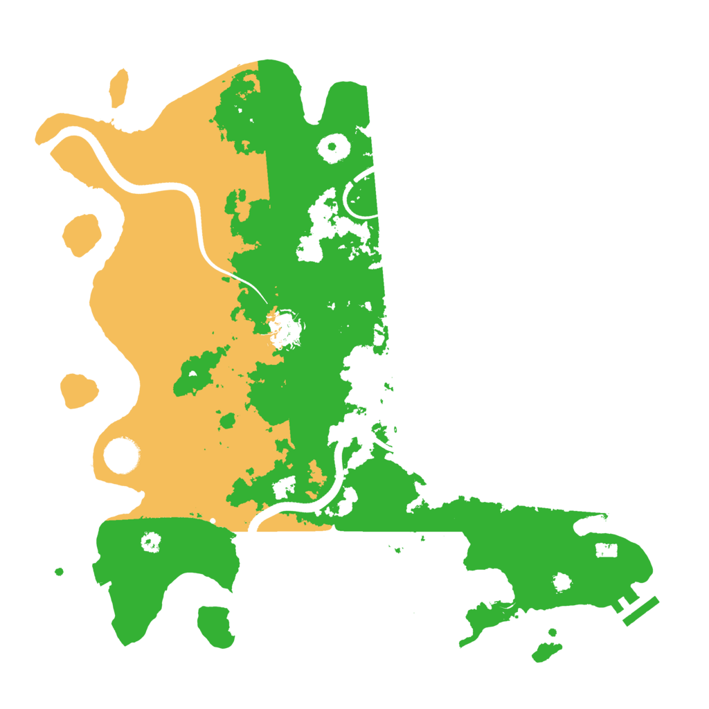 Biome Rust Map: Procedural Map, Size: 3500, Seed: 28697