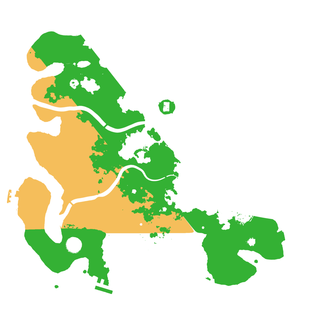 Biome Rust Map: Procedural Map, Size: 3500, Seed: 338438171