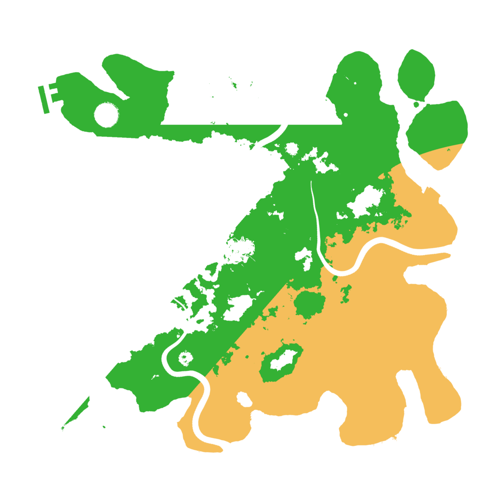 Biome Rust Map: Procedural Map, Size: 3600, Seed: 155