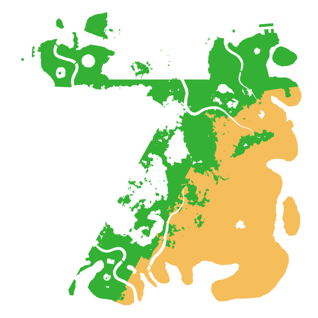 Biome Rust Map: Procedural Map, Size: 4500, Seed: 84503