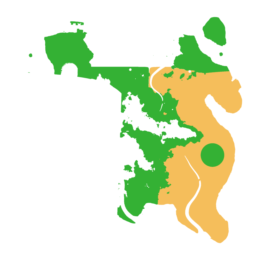 Biome Rust Map: Procedural Map, Size: 3000, Seed: 89597