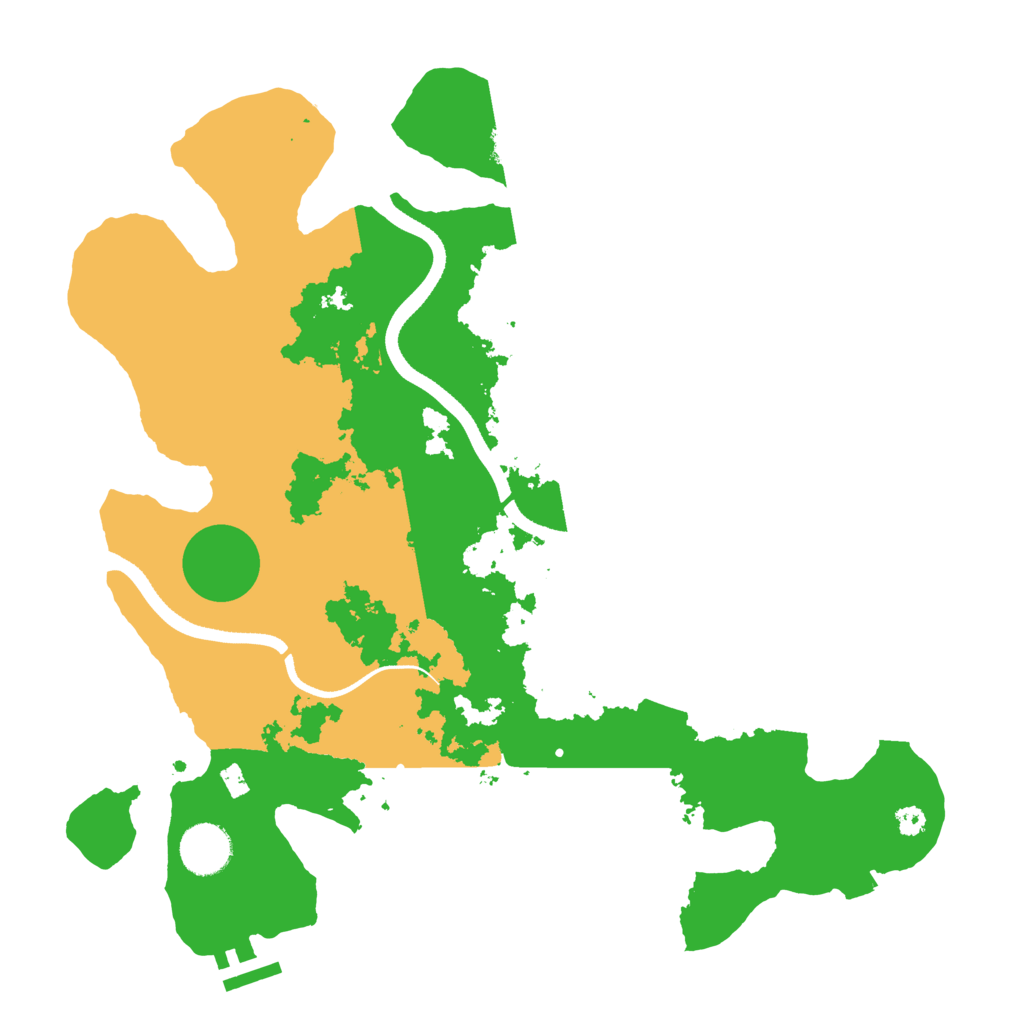 Biome Rust Map: Procedural Map, Size: 3500, Seed: 1634940621