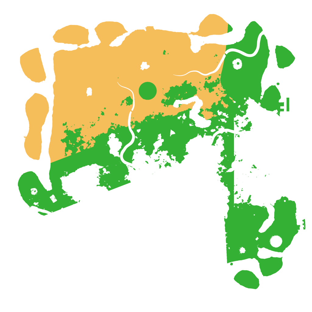 Biome Rust Map: Procedural Map, Size: 4600, Seed: 84509846