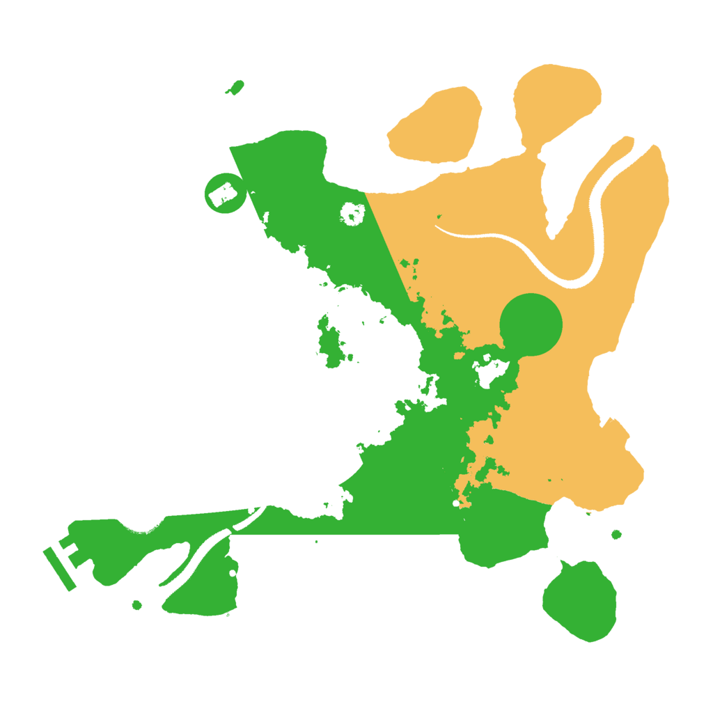 Biome Rust Map: Procedural Map, Size: 3000, Seed: 300638371