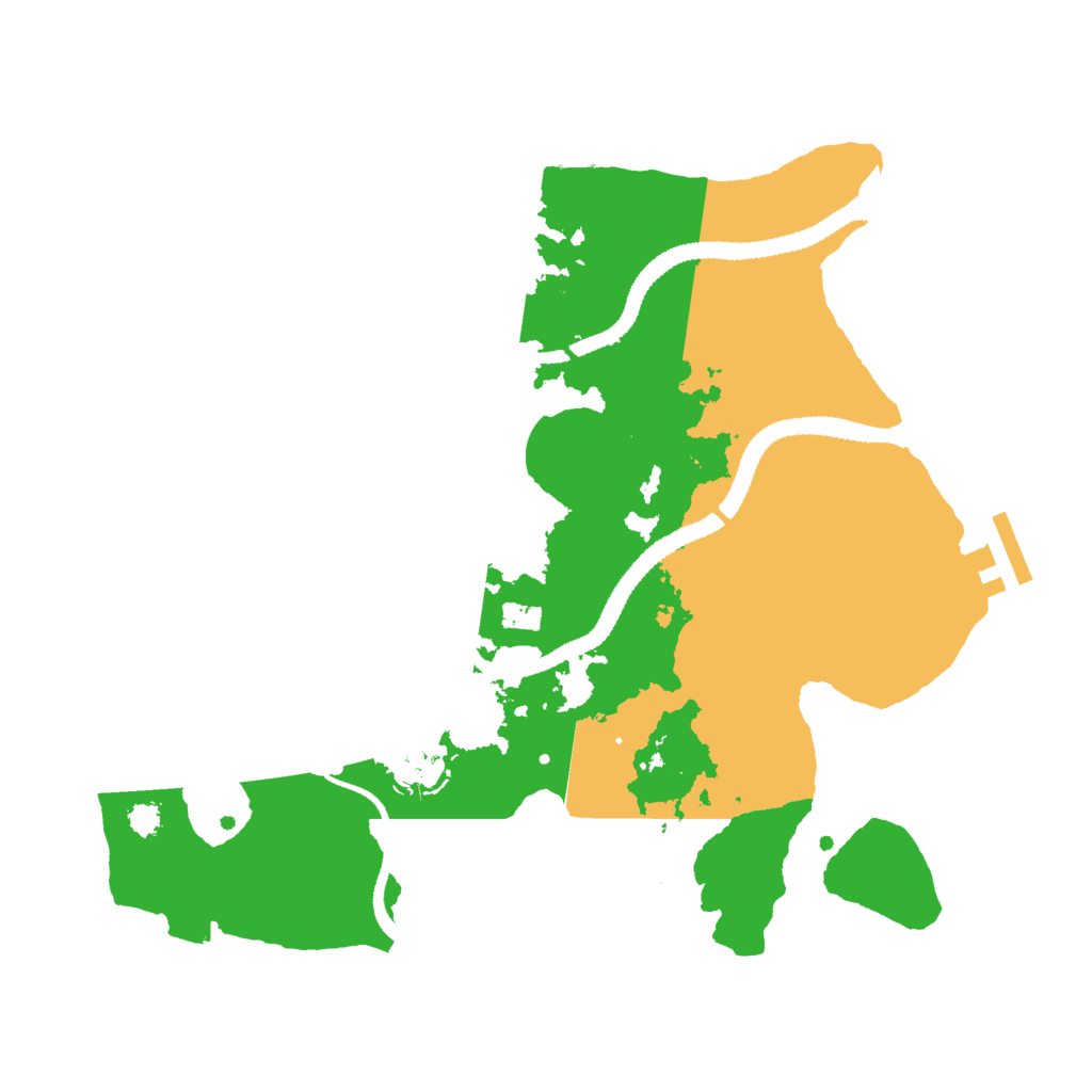 Biome Rust Map: Procedural Map, Size: 3000, Seed: 1371275748