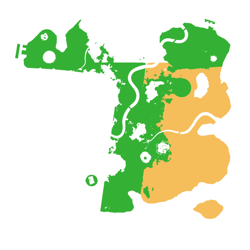 Biome Rust Map: Procedural Map, Size: 3500, Seed: 1448