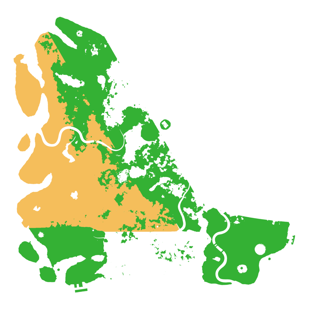 Biome Rust Map: Procedural Map, Size: 5000, Seed: 258369