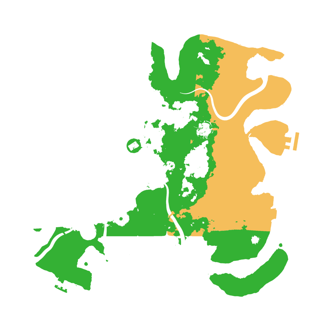 Biome Rust Map: Procedural Map, Size: 3500, Seed: 2102337814