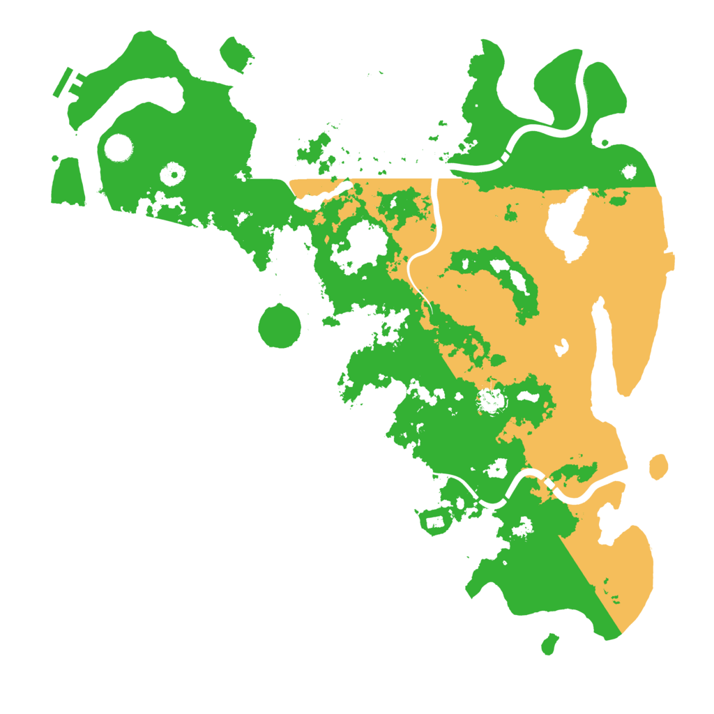 Biome Rust Map: Procedural Map, Size: 4500, Seed: 422321245