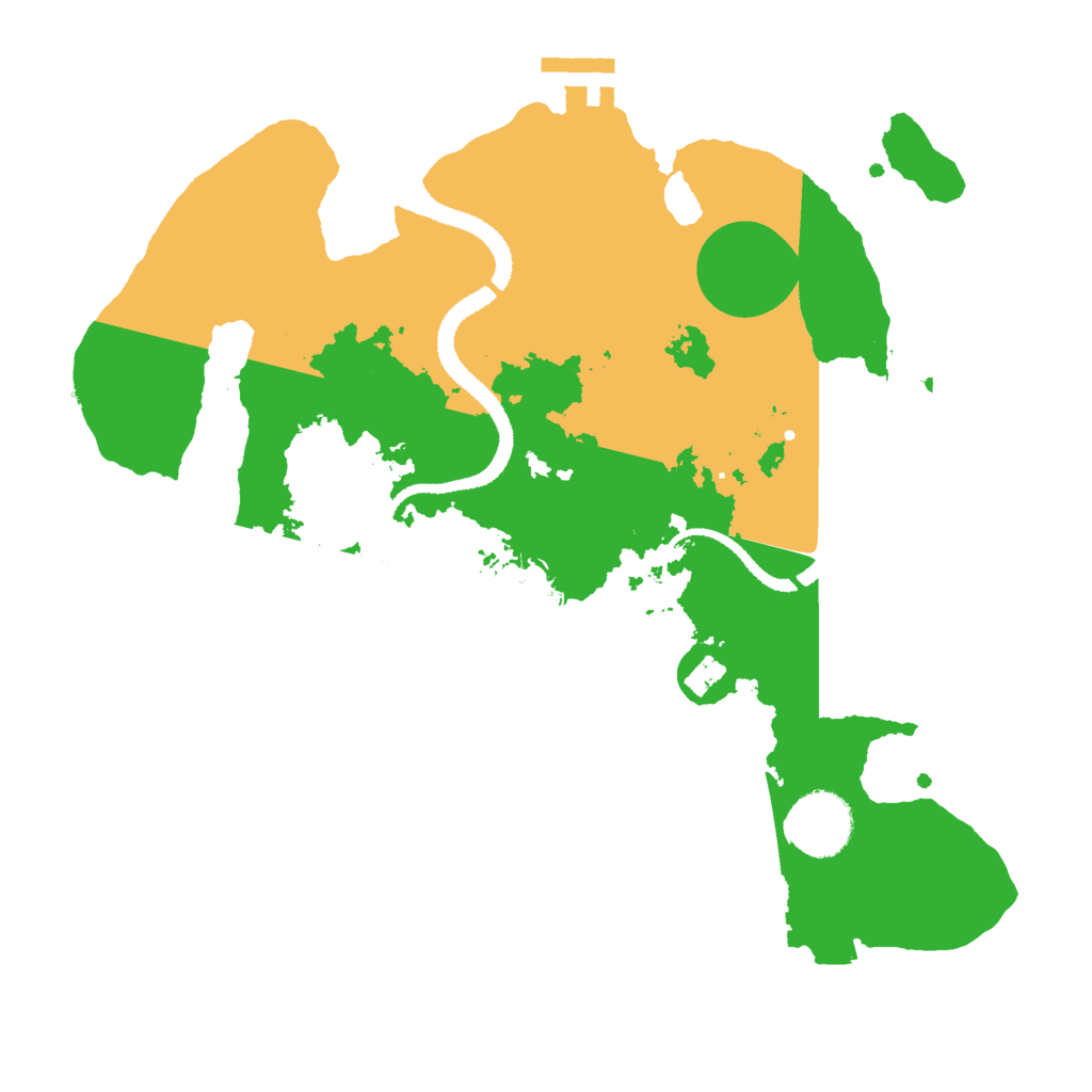 Biome Rust Map: Procedural Map, Size: 3000, Seed: 878572658