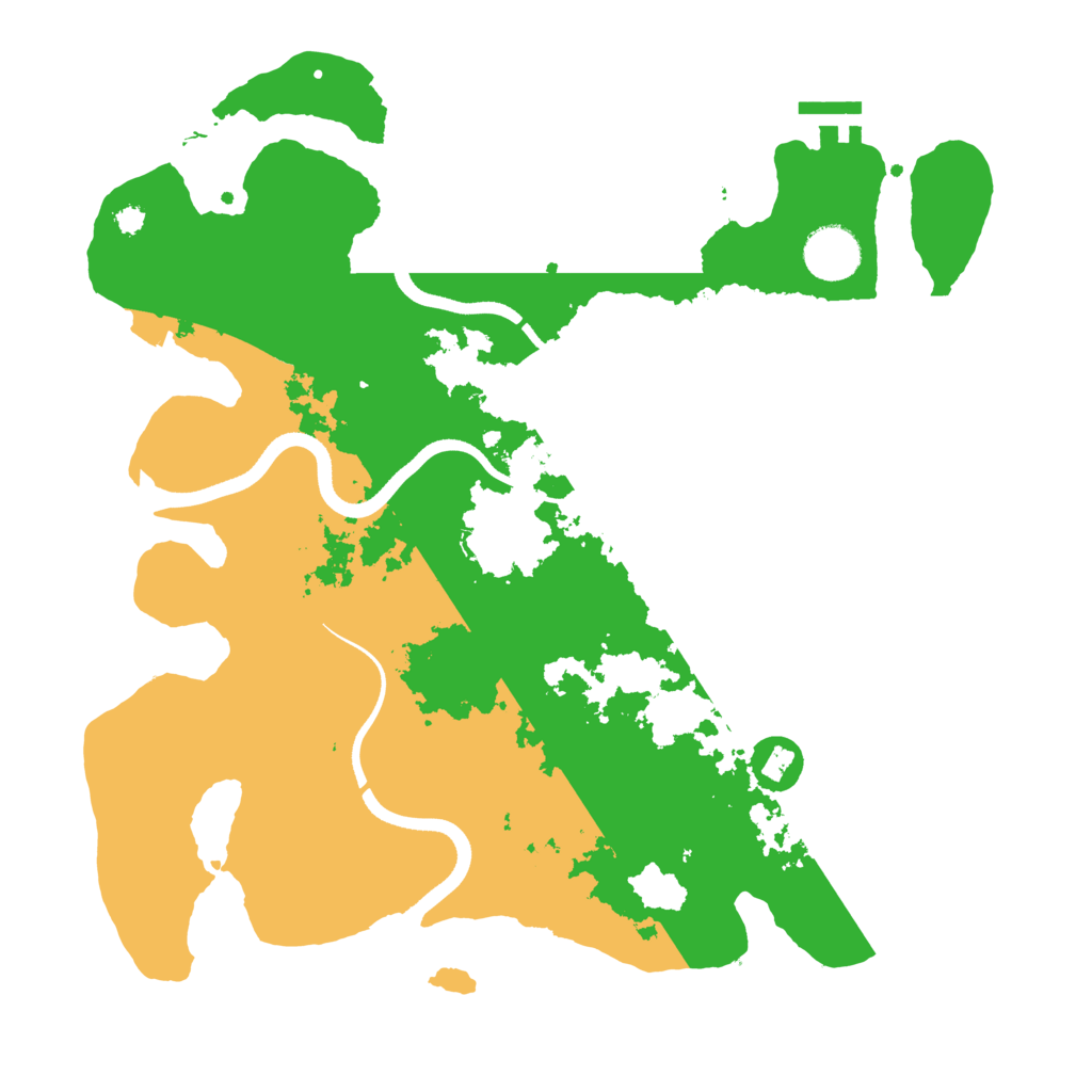 Biome Rust Map: Procedural Map, Size: 3500, Seed: 91074867