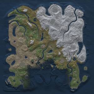 Thumbnail Rust Map: Procedural Map, Size: 4500, Seed: 1585566293, 16 Monuments