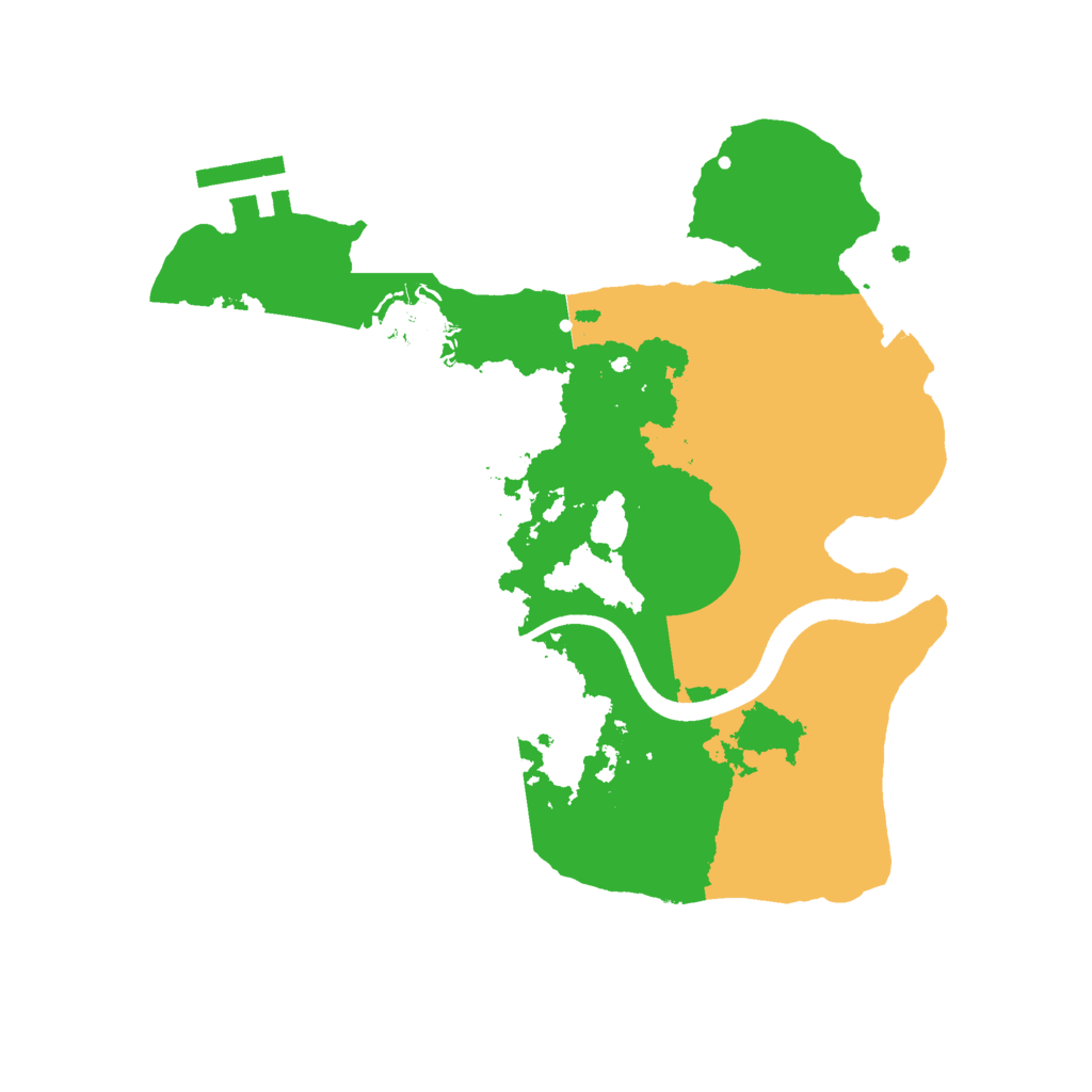 Biome Rust Map: Procedural Map, Size: 2500, Seed: 116579354