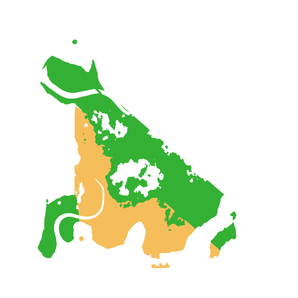 Biome Rust Map: Procedural Map, Size: 2500, Seed: 575318199