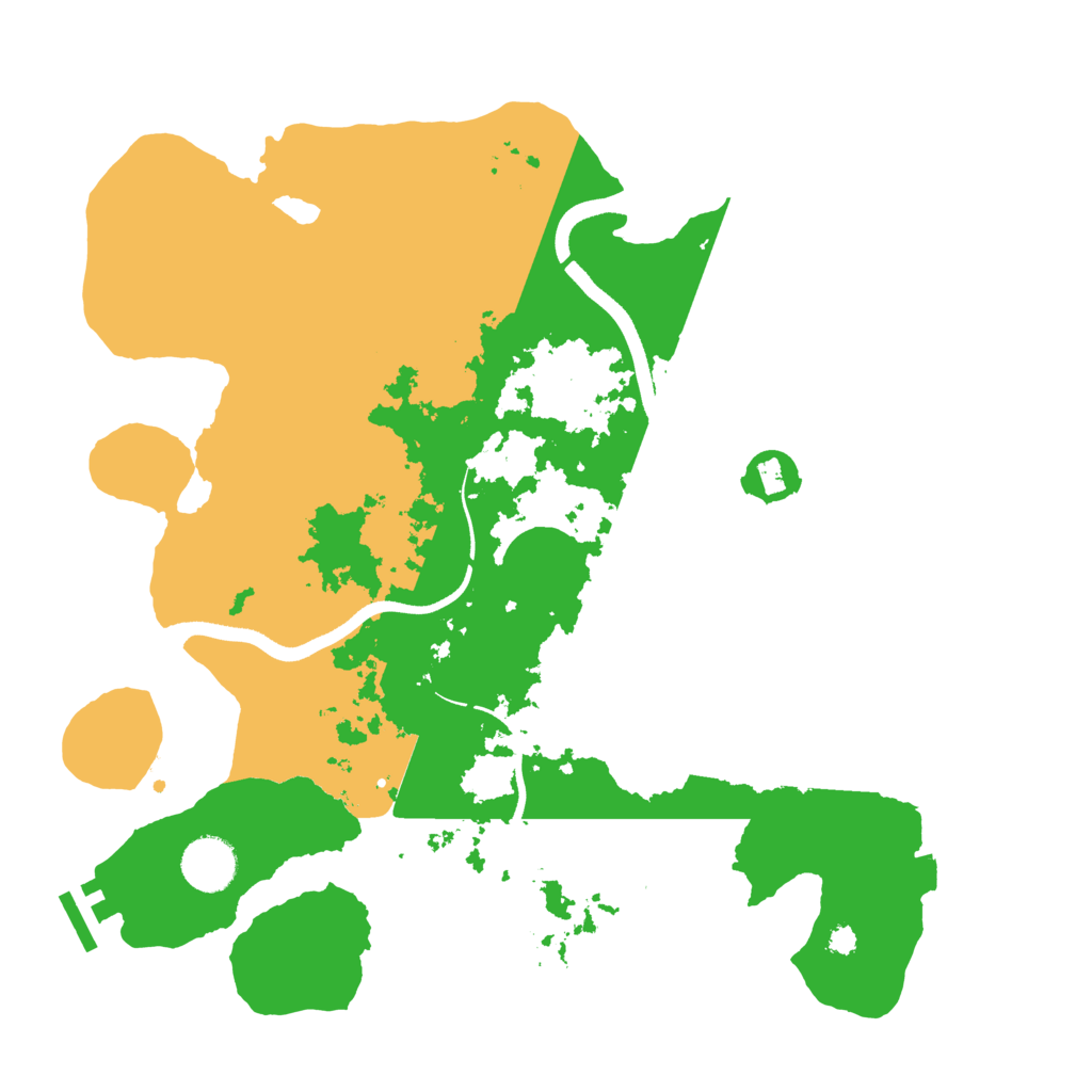 Biome Rust Map: Procedural Map, Size: 3500, Seed: 1387391509
