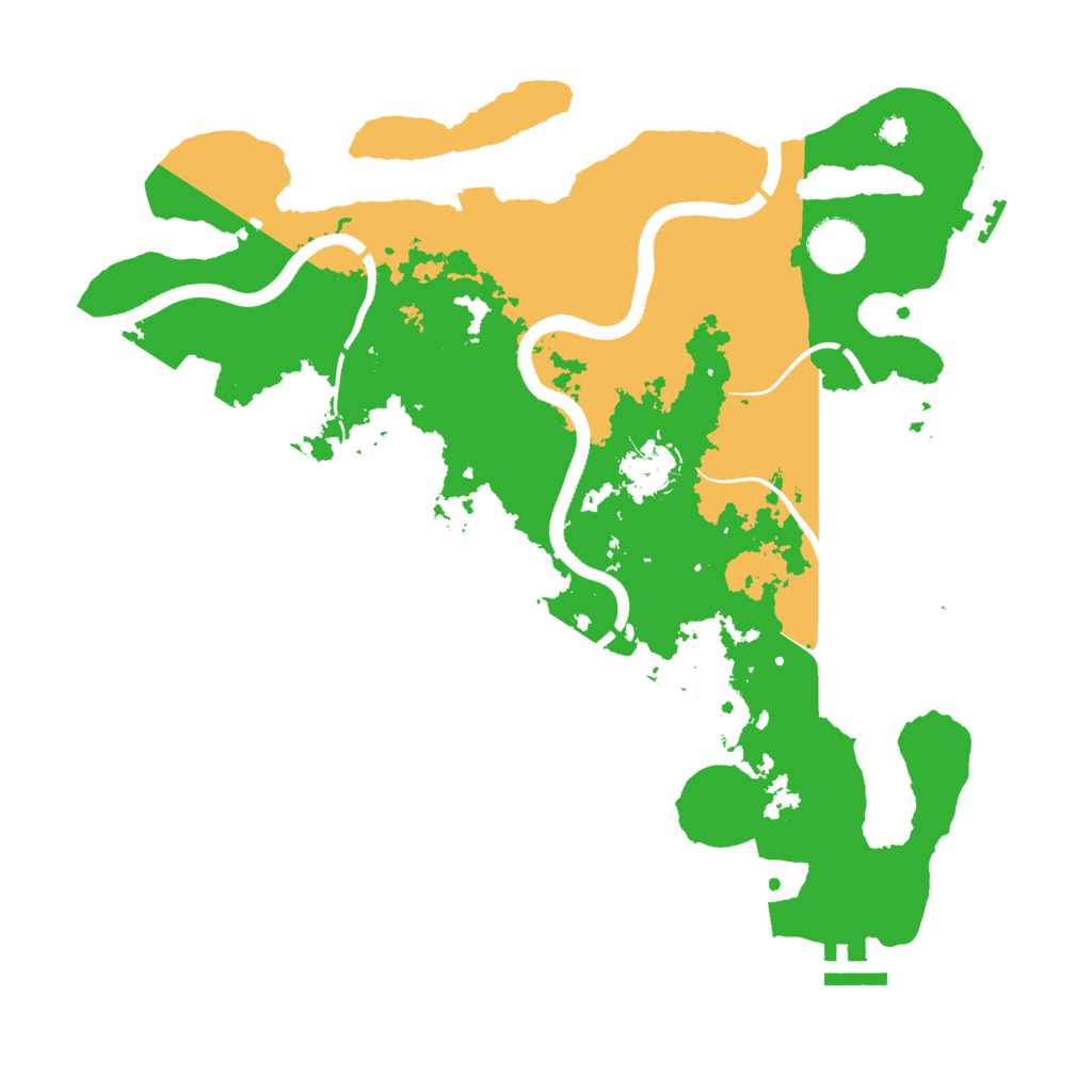 Biome Rust Map: Procedural Map, Size: 3500, Seed: 681042491