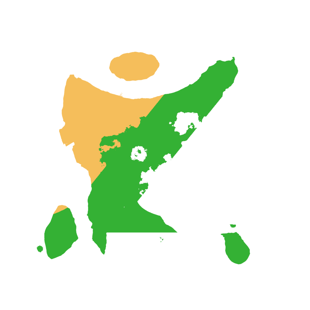 Biome Rust Map: Procedural Map, Size: 2000, Seed: 1458197426