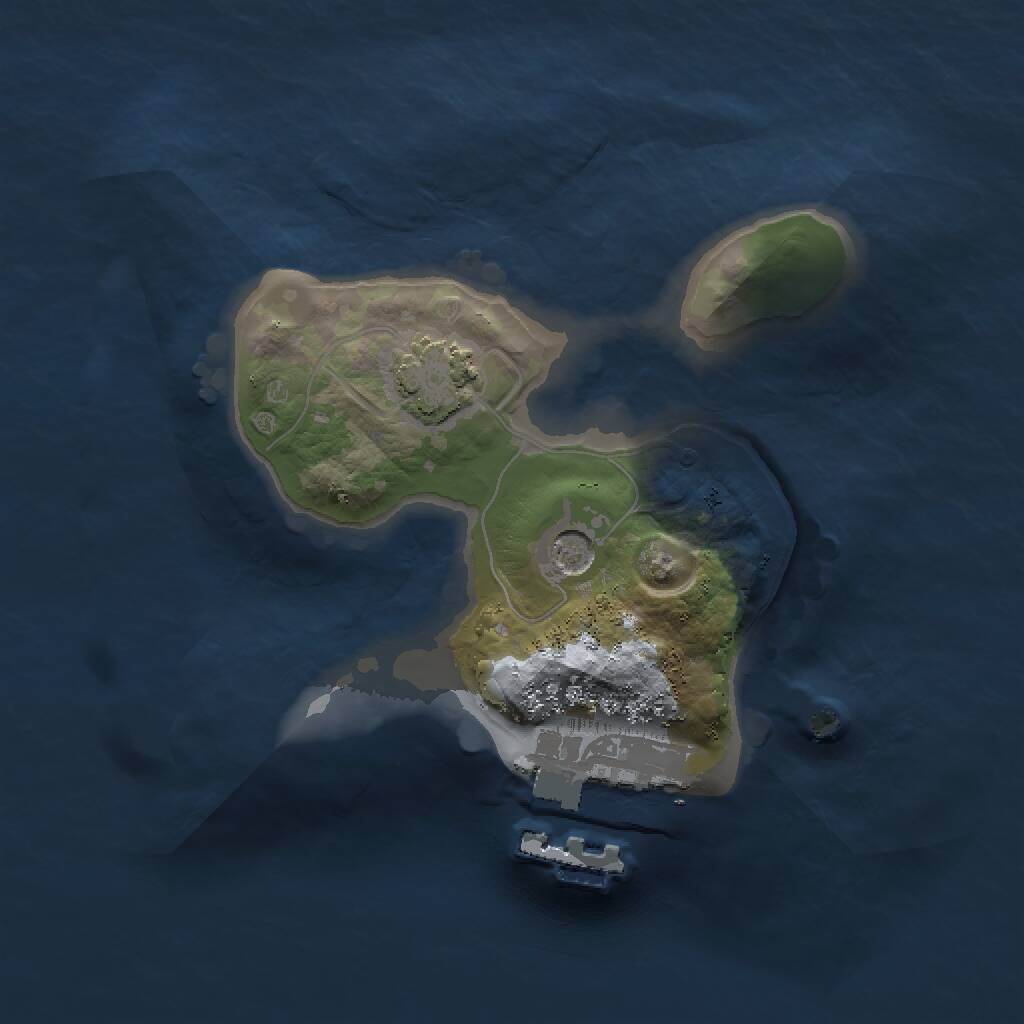 Rust Map: Procedural Map, Size: 1500, Seed: 36810669, 4 Monuments