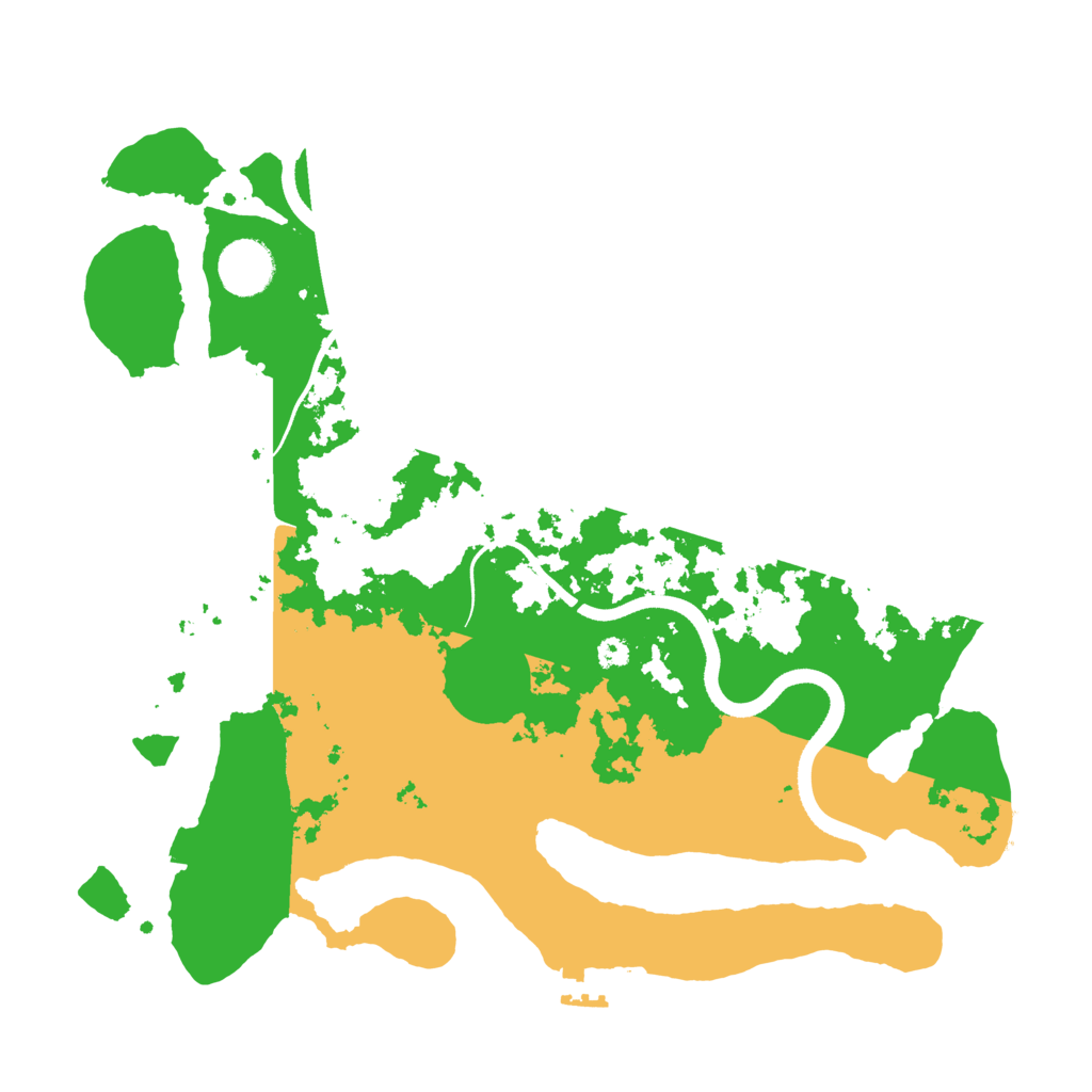 Biome Rust Map: Procedural Map, Size: 3500, Seed: 592716487