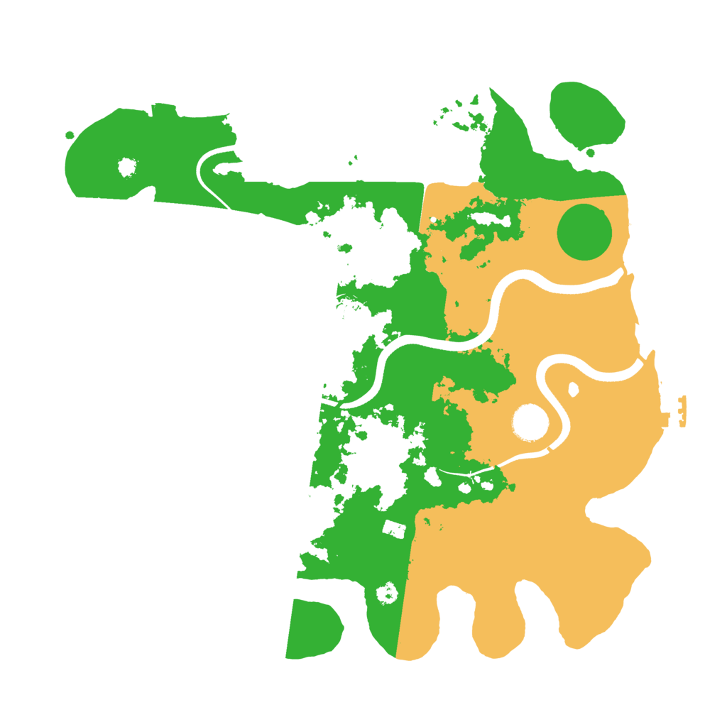 Biome Rust Map: Procedural Map, Size: 3500, Seed: 1243