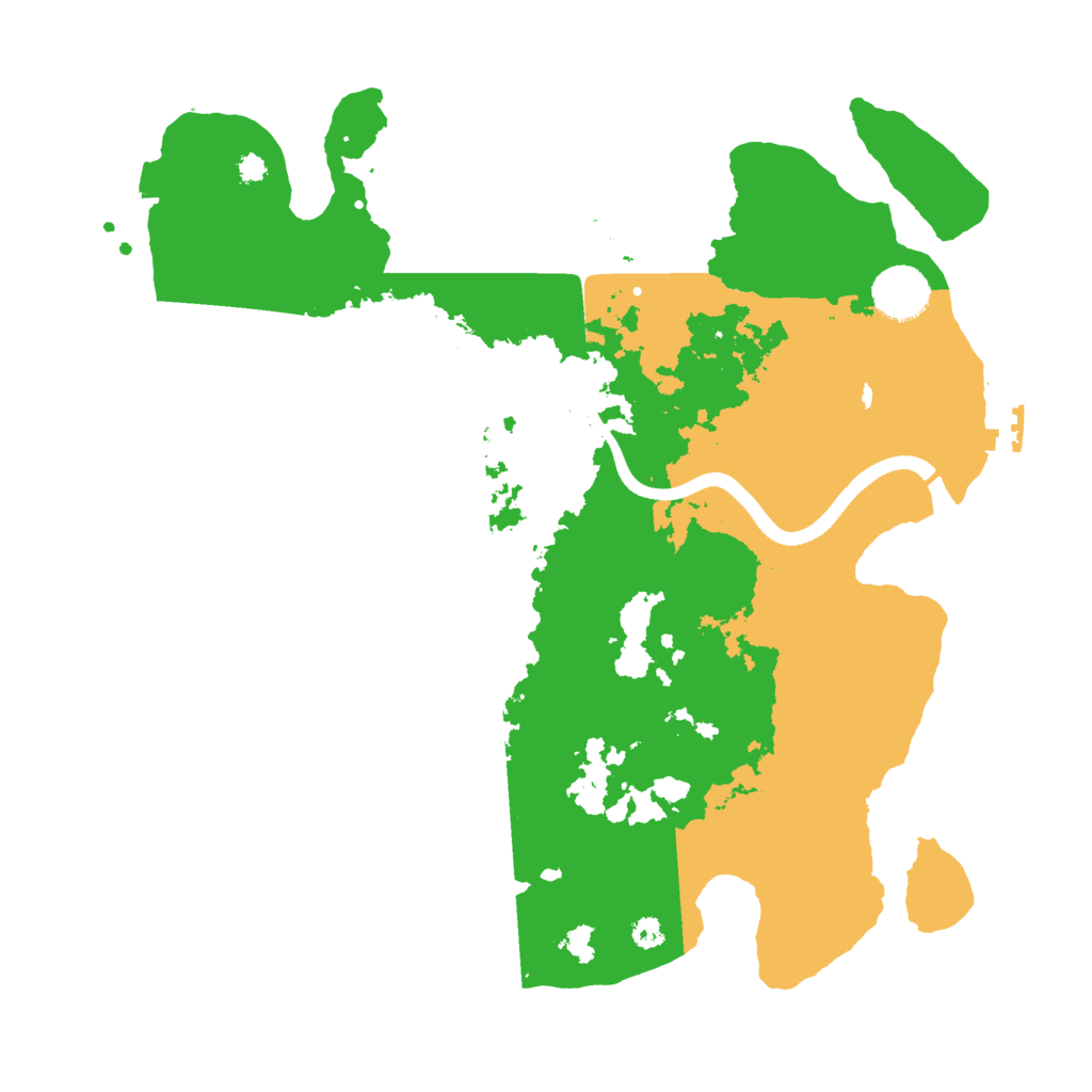 Biome Rust Map: Procedural Map, Size: 3500, Seed: 23123