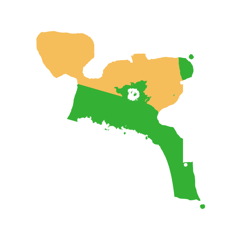 Biome Rust Map: Procedural Map, Size: 1990, Seed: 2147483647