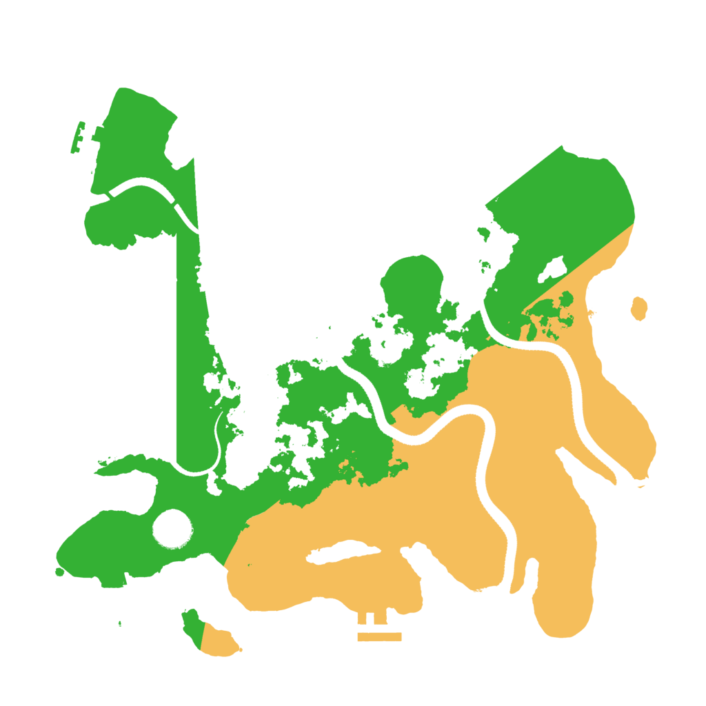 Biome Rust Map: Procedural Map, Size: 3250, Seed: 726826513