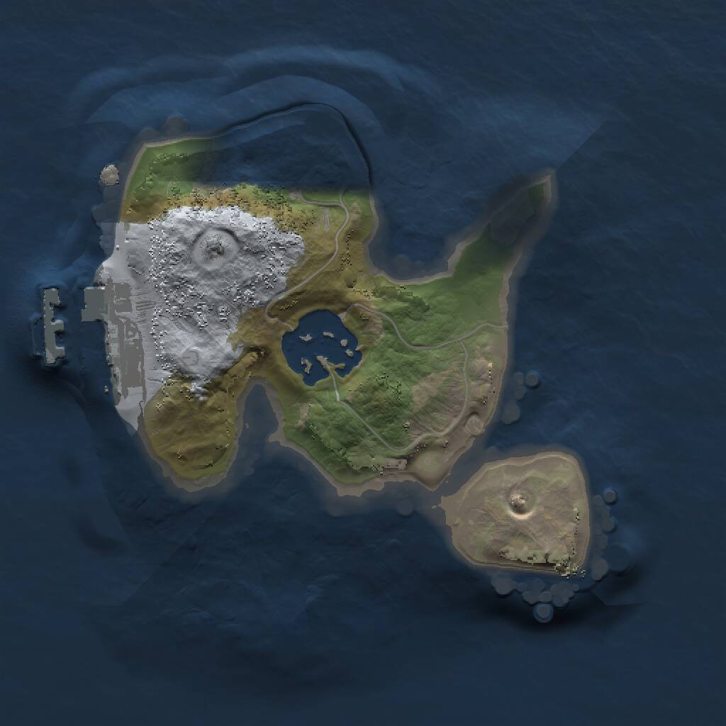 Rust Map: Procedural Map, Size: 1500, Seed: 1995226572, 3 Monuments