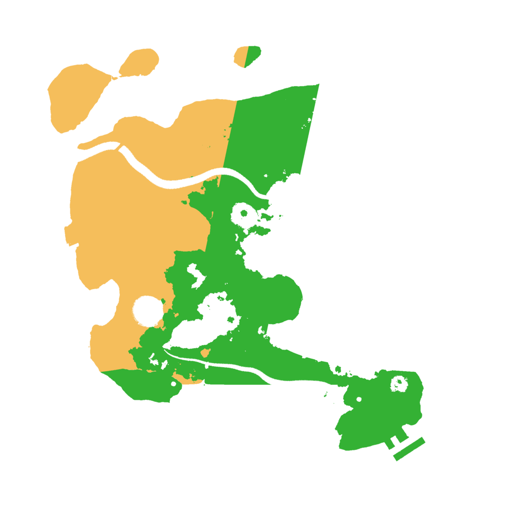 Biome Rust Map: Procedural Map, Size: 3000, Seed: 71613834