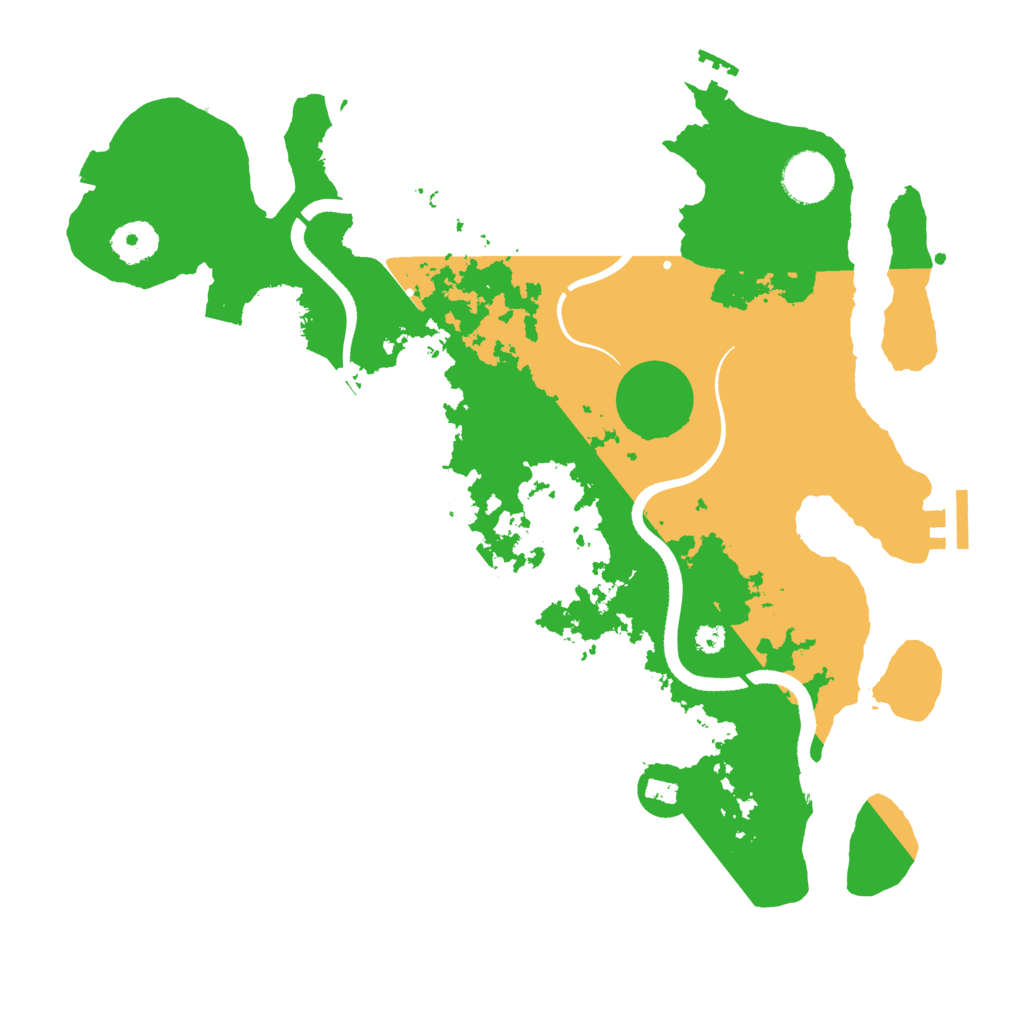 Biome Rust Map: Procedural Map, Size: 3500, Seed: 105149
