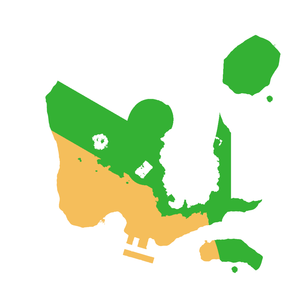 Biome Rust Map: Procedural Map, Size: 2000, Seed: 357637104
