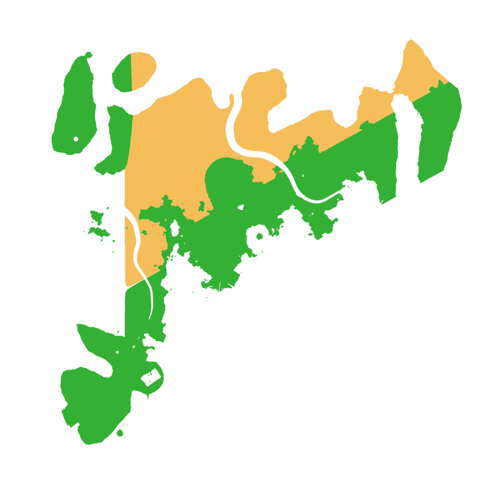 Biome Rust Map: Procedural Map, Size: 3000, Seed: 6421953