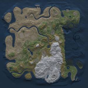 Thumbnail Rust Map: Procedural Map, Size: 4250, Seed: 1063627879, 17 Monuments