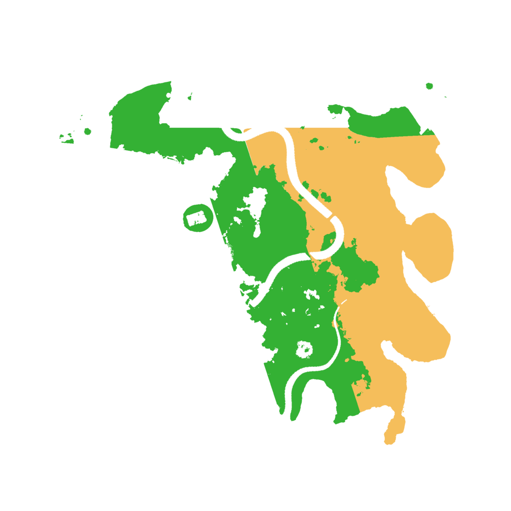 Biome Rust Map: Procedural Map, Size: 3000, Seed: 256982
