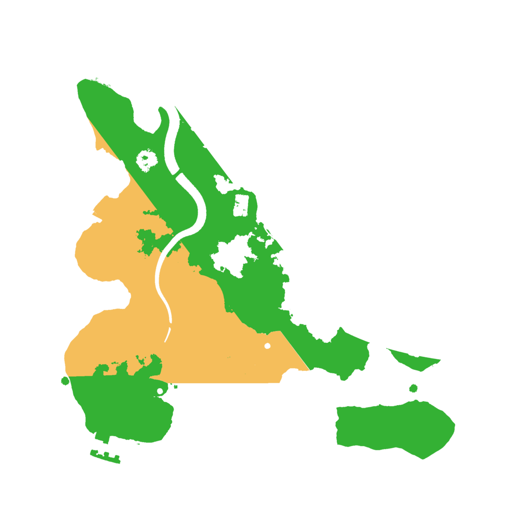 Biome Rust Map: Procedural Map, Size: 2500, Seed: 9099009
