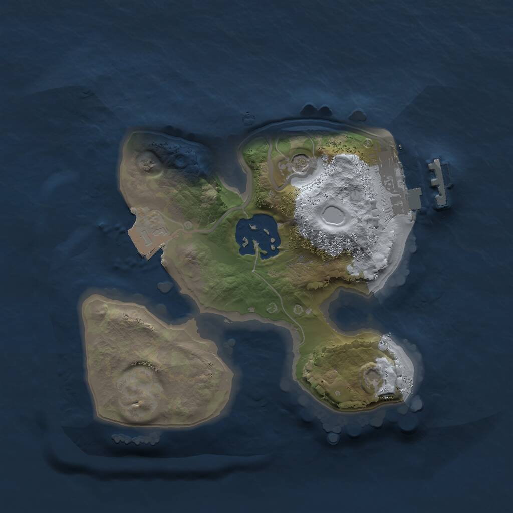 Rust Map: Procedural Map, Size: 1700, Seed: 1991080917, 4 Monuments